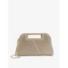 Dune Ebec Logo-engraved Pleated Faux-leather Bag In Ecru-synthetic
