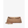 Dune Womens Bronze Synthetic Encourage Woven Clutch In Neutral
