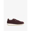 Dune Womens Purple Suede Ettah Suede Trainers Eur 39 / 6 Uk In Burgundy