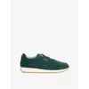 Dune Womens Green Suede Ettah Suede Trainers Eur 38/5 Uk In Green