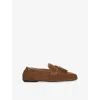 Dune Womens Grounding Suede Loafers Brown Suede Eur 37 / 4 Uk In Brown