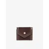Dune Womens Brown Suede Kamara Medium Suede Card Holder In Brown