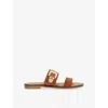 Dune Womens Tan Suede Lawe Suede Sandals Eur 36 / 3 Uk