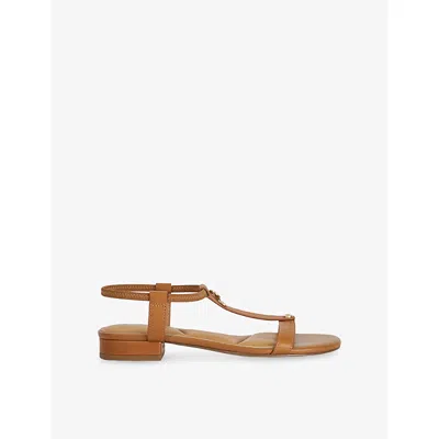 Dune Womens Tan Leather Lyra Leather Sandals Eur 40 / 7 Uk In Brown