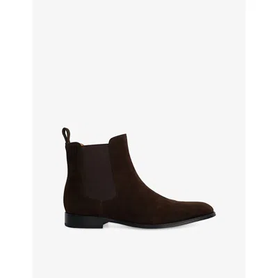 Dune Womens  Manson Suede Chelsea Boots In Brown