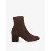 Dune Womens Olianna Suede Ankle Boots Brown Suede Eur 36 / 3 Uk In Animal Print