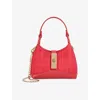 Dune Womens Red Natural Raffia Supportive Turn-lock Micro Raffia Bag In Pattern