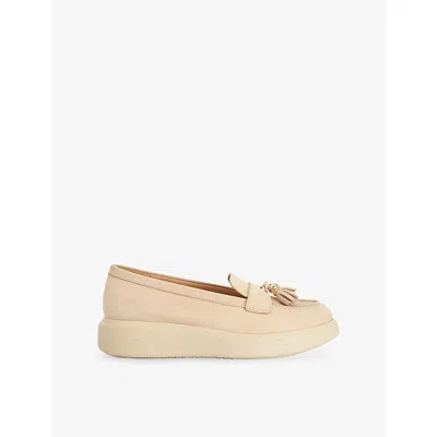 Dune Womens  Glissade Suede Loafers In Multi