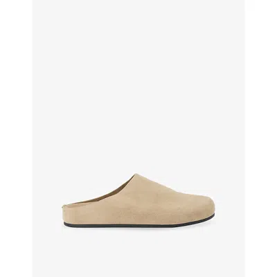 Dune Womens Galinna Suede Mules Taupe Suede Eur 38/5 Uk In Brown