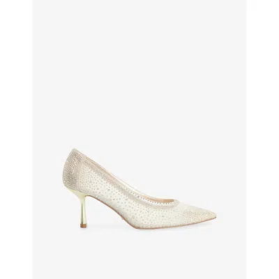 Dune Womens Gold Synthetic Brivelle Hotfix Mesh Courts Eur 41 / 8 Uk