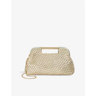 Dune Womens  Expression Faux-leather Handbag In Gold Synthetic