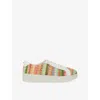 Dune Womens  Ellise Rainbow Woven Trainers In Multi Plain Synthetic