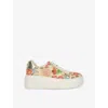 Dune Womens Multi Raffia Episode Raffia Low-top Trainers Eur 40 / 7 Uk
