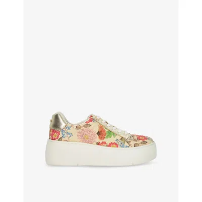Dune Womens Multi Raffia Episode Raffia Low-top Trainers Eur 40 / 7 Uk