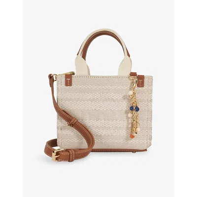 Dune Womens Natural Canvas Baby Deltra Canvas Tote Bag