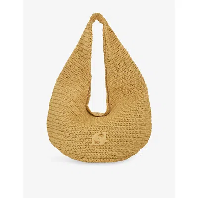 Dune Womens Natural Raffia Dangerous Oversized Raffia Shoulder Bag