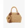 Dune Womens Natural Synthetic Raffia Daiquri Small Raffia Grab Bag