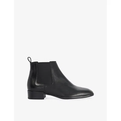 Dune Womens Pinn Leather Chelsea Boots Black Leather Eur 41 / 8 Uk