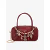 Dune Womens Song Leather Top-handle Bag Red Leather In Red
