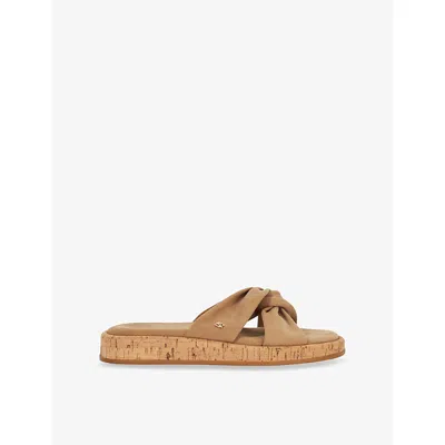 Dune Womens  Lita Suede Sandals In Sand Suede
