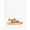 Dune Womens  Luckles Suede Sandals In Sand Suede