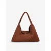 Dune Womens  Deliberate Xl Woven Shoulder Bag In Tan Synthetic