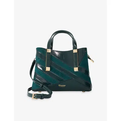 Dune Womens Teal Synthetic Dinkydorry Mini Faux-leather Tote Bag