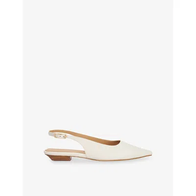 Dune Womens  Hostess Leather Courts In White