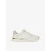 Dune Womens  Everglow Leather Low-top Trainers In White Leather Mix