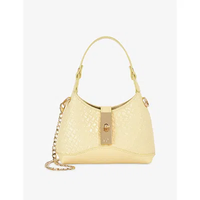 Dune Womens Yellow Synthetic Supportive Micro Faux-leather Bag