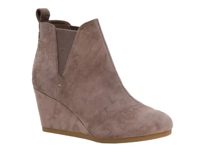 Dunes Women's Zoey Wedge Bootie In Taupe In Multi