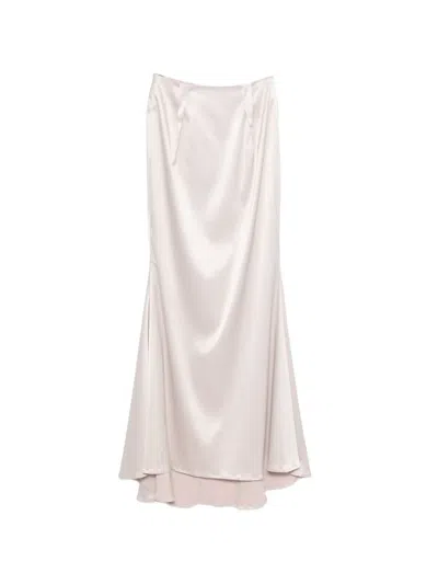 Dunesi Leonor Zip-fastening Maxi Skirt In Neutrals