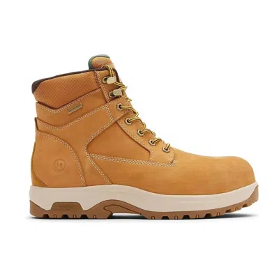 Dunham Men's 8000 Works Safety 6" Boot In Wheat In Brown