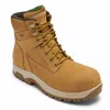 Dunham Men's 8000works 6" Waterproof Safety Plain Toe Boot - Medium Width In Wheat In Gold