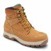 Dunham Men's 8000works Waterproof 6" Plain Toe Boot - Medium Width In Wheat In Gold