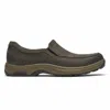 DUNHAM MEN'S BATTERY PARK SLIP ON SHOES IN BROWN