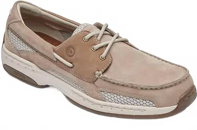 Dunham Men's Captain Boat Shoes In Rocksand Post Nubuck In Brown