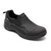 Dunham Men's Cloud Plus Waterproof Slip-on Shoes - Wide In Black In Black