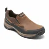 DUNHAM MEN'S CLOUD PLUS WATERPROOF SLIP-ON SHOES IN BROWN