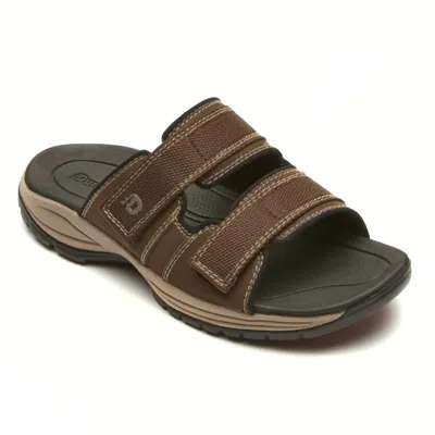 Dunham Men's Newport Slide Wf Slide In Java In Brown