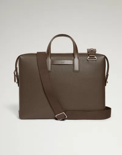 Dunhill 1893 Harness Single Document Case In Brown