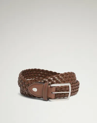 Dunhill 32mm Braided Leather Belt