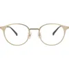 Dunhill 48mm Round Optical Glasses In Pattern