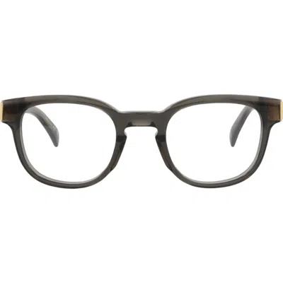 Dunhill 49mm Round Optical Glasses In Gray