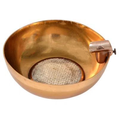 Pre-owned Dunhill 50s  Gold Plate Brass Cigar Ashtray British Colonial England Collectibles In Brown
