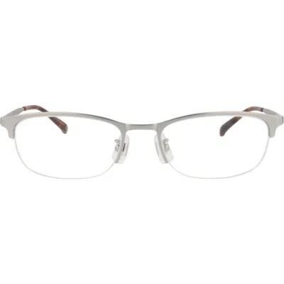 Dunhill 52mm Half Rim Rectangular Optical Glasses In Pink