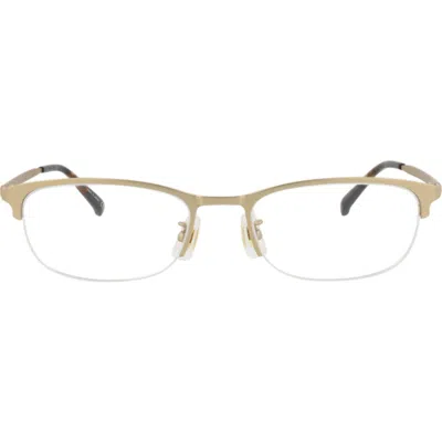 Dunhill 52mm Half Rim Rectangular Optical Glasses In Purple