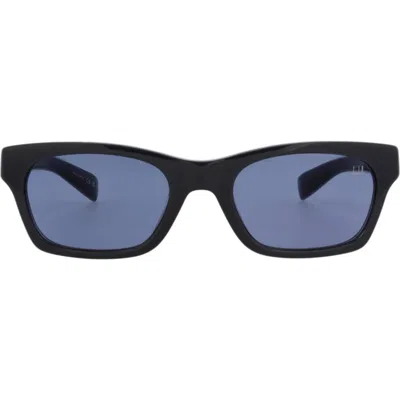 Dunhill 53mm Rectangular Sunglasses In Black