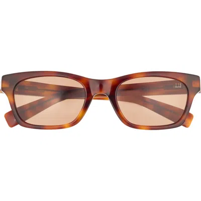 Dunhill 53mm Rectangular Sunglasses In Brown
