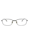 Dunhill 54mm Rectangular Optical Glasses In Black
